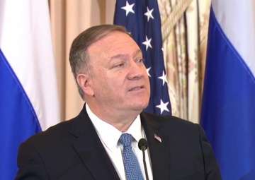 Secretary of State Michael R. Pompeo joint press availability with Russian Foreign Minister Sergey Lavrov, at the Department of State