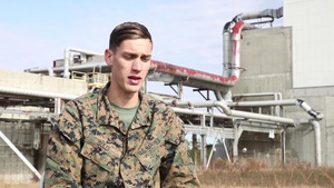 B- roll and interviews of 2nd MAW CBRN Marines participating in radiological training course