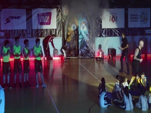 MKAB service members compete in a charity basketball game in Constanta