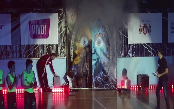 MKAB service members compete in a charity basketball game in Constanta