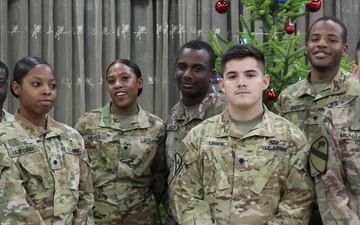 Fort Hood Echo Company Soldiers of 1-227 ARB Holiday Shout-out