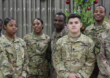Fort Hood Echo Company Soldiers of 1-227 ARB Holiday Shout-out