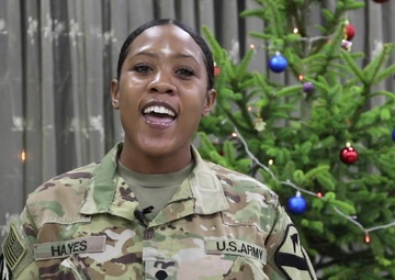 Spc. Quitnei Hayes of Baton Rogue, Louisiana 1-227 ARB Holiday Shout-out