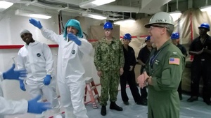 GHWB Sailors Spray Paint