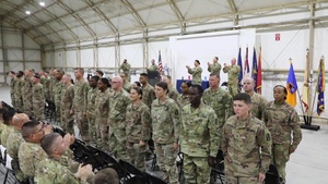 638th ASB Hosts NCO Induction Ceremony for Task Force Warhawk's newest NCOs