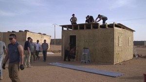 B-Roll 1/2 School House Build In Tadress, Niger