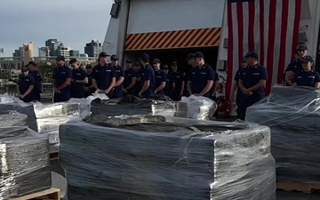 Coast Guard offloads $312 mil worth of cocaine