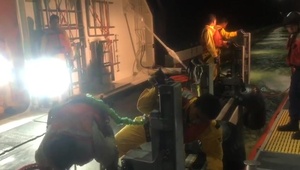 Coast Guard Station San Juan Crew medevacs 13-month old baby from Disney Fantasy cruise ship in San Juan Harbor