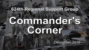 Commander's Corner December 2019
