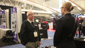 BRoll Marines engage with coaches at the American Volleyball Coaches Association 2019 National Convention