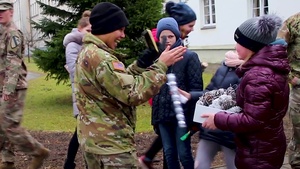 1-9 CAV Soldiers Visit Local Lithuanian Orphanage