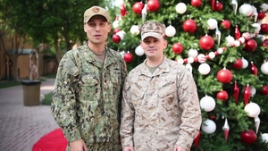 MAJ Russell Parker and LCDR Carl Comasco