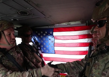Illinois Army National Guard Soldier Reenlists in Iraq