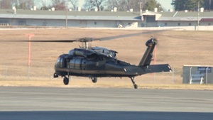 U.S. Customs and Border protection launch aircraft from Dobbins during Super Bowl LIII