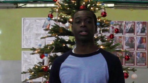 Soldiers wish family and friends Merry Christmas and happy holidays