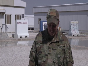 Technical Sergeant Greg Thaemert sends holiday greetings from Al Udeid Air Base.
