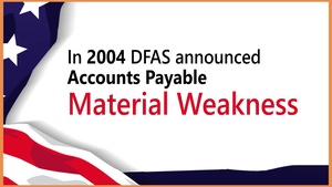 DFAS downgrades Accounts Payable 15-year material weakness to control deficiency