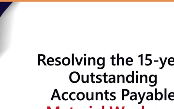 DFAS downgrades Accounts Payable 15-year material weakness to control deficiency