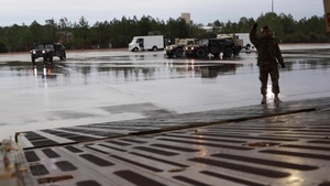 1st Brigade Combat Team, 82nd Airborne Division equipment loaded for U.S. Immediate Response Force