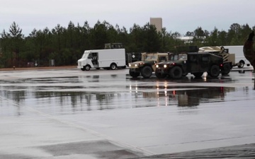 1st Brigade Combat Team, 82nd Airborne Division equipment loaded for U.S. Immediate Response Force