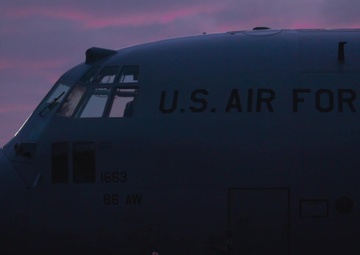 Sunrise over Ramstein Air Base