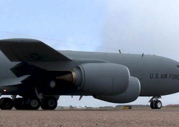 Historic KC-135 Stratotanker makes flyover over Air Force Academy