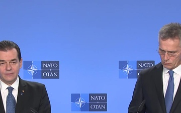 Joint Press Point with NATO Secretary General and the Prime Minister of Romania (Opening Remarks)