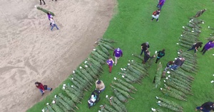 B-Roll: Camp Pendleton service members, families attend Trees for Troops event