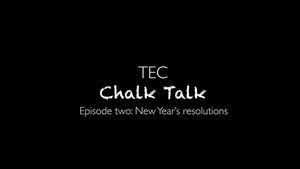 Chalk Talk: New Year's resolutions