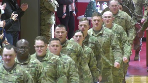 Families fill gymnasium for Oklahoma Guard Soldiers’ deployment ceremony