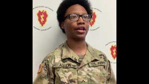 Pvt. Jazzarae Aguon 25th ID Sponsorship Video