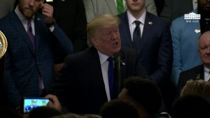 President Trump Welcomes the 2019 College Football National Champions: Louisiana State University Tigers