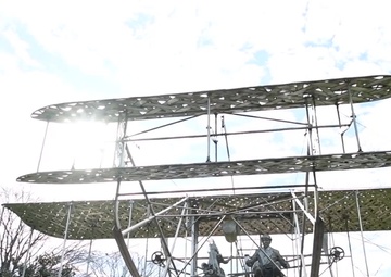 Maxwell AFB Wright Flyer Static Display B-roll