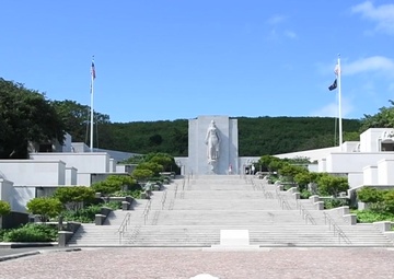 SECNAV Visits the National Memorial Cemetary of the Pacific