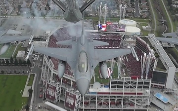 Edwards Air Force Base 418th and 416th Squadron Flies Over Levi Stadium