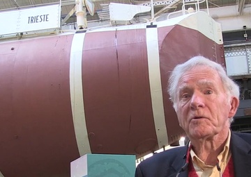 Retired Capt. Don Walsh, USN discusses the bathyscaphe Trieste
