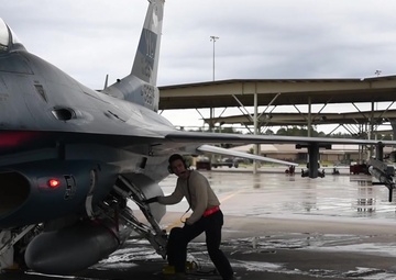 64th Aggressor Squadron pilots fly with East Coast pilots