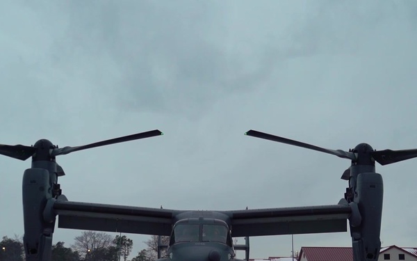 CV-22 Osprey delivers Navy SEALs