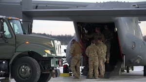 Emerald Warrior 20-1; CV-22 loads snowmobiles