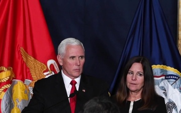 Second Lady and Vice President address military spouses in Rome, Italy BROLL