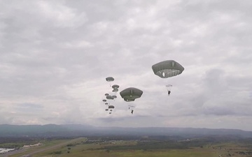 First person view of an Airborne Operation over Colombia