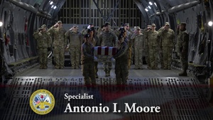Spc. Antonio I. Moore - Dignified Transfer