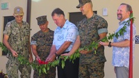 BEQ Untying Maile Lei ceremony