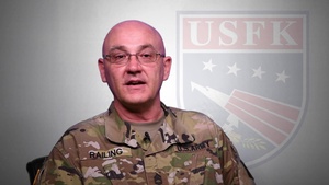SFC Ronald Railing Gives Information About The 2019 Coronavirus to USFK Members