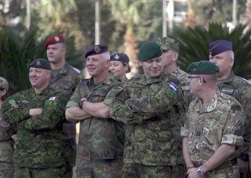 Group photo preparation and Commanders walking to the Conference. SACEUR COMMANDERS CONFERENCE.