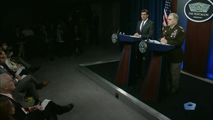 Esper, Milley Conduct Pentagon News Conference