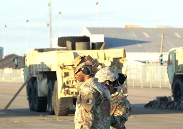 U.S. Army 185th Aviation Echo Company conduct a FARP for U.S. Navy HSC-14's MH-60S Seahawks during exercise Southern Strike 2020