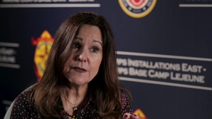 (B-Roll) Second Lady of the United States Karen Pence meets with military spouses at Camp Lejeune