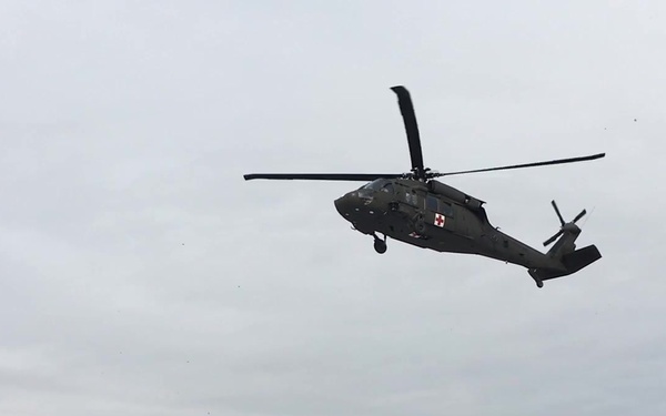 Black Hawk landing at Fort Indiantown Gap