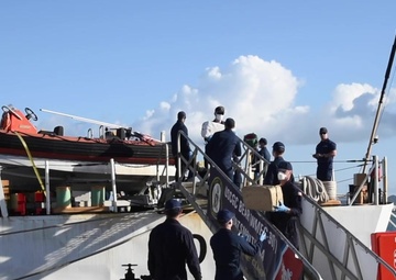 Coast Guard Cutter Bear (WMEC-901) offloads more than 3,000 pounds of cocaine in Puerto Rico